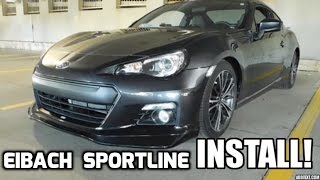 BRZ GETS LOWERED WITH EIBACH SPORTLINE SPRINGS [upl. by Akessej235]