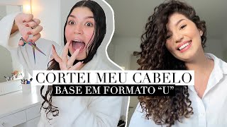 CORTEI AS PONTAS DO MEU CABELO BASE EM FORMATO quotUquot  por Jessica Melo [upl. by Aisemaj479]