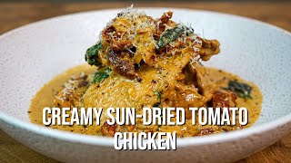 Creamy SunDried Tomato Chicken  The Tastiest Recipe [upl. by Artemas91]