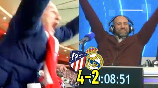 ¡PETÓN SE VUELVE LOCO Reacción al Atlético 42 Real Madrid de Copa en Tiempo de Juego COPE [upl. by Ahsinhoj108]