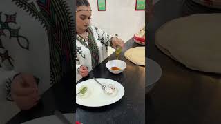 Gondar Ethiopia Ankara food [upl. by Ymirej171]