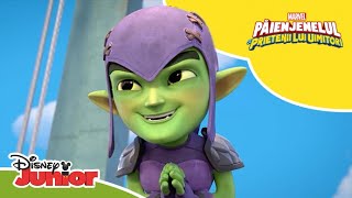 😎 Monstrul Verde băiat bun  Păienjenelul Marvel și prietenii lui uimitori  Disney Junior România [upl. by Hanna]