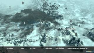 Fort Dawnguard Location on Map Skyrim [upl. by Essirehs730]