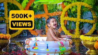 Rithanya Reddy  First Birthday  Baby Girl  Pre Birthday shootMilk bath Telugu Video Song 2023 [upl. by Aleyak]