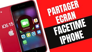 iOS 15  Comment partager écran sur FaceTime  iPhone iPad  SharePlay [upl. by Loreen]