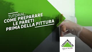 Come rasare stuccare e livellare una parete prima della pittura  Leroy Merlin [upl. by Emolas]