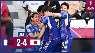 AFCU23  QFinal  Qatar 2  4 Japan [upl. by Cordelia]