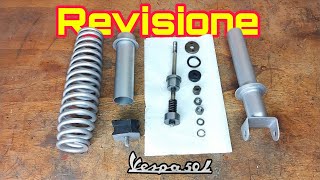 Revisione ammortizzatore posteriore e pedale frenoFull Restoration Piaggio Vespa 50 LPart 6 [upl. by Drahcir]