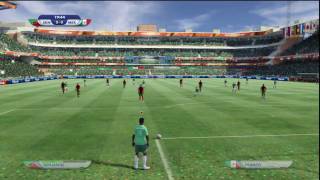 2010 FIFA World Cup PS3 Online gameplay St Kitts vs Mexico Part One [upl. by Notyep]