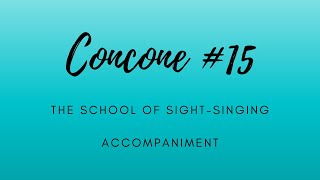 Concone 15 Accompaniment [upl. by Hsepid754]