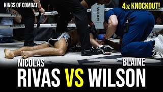 Nicolas Rivas vs Blaine Wilson  4oz KNOCKOUT [upl. by Rona604]