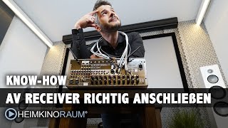 AV Receiver richtig anschließen  Erklärung einfach für Einsteiger [upl. by Galan]