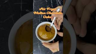 Air Fryer Molten Chocolate Cake in 10 minutes [upl. by Pubilis]