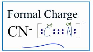 How to Calculate the Formal Charges for CN Cynide Ion [upl. by Aisatal309]