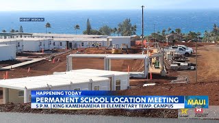 DOE officials gather to determine permanent location for King Kamehameha III Elementary School [upl. by Rebeca]