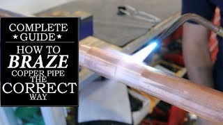 How To Silver Solder Braze a Copper Pipe AC Line Repair  GOT2LEARN [upl. by Ahsart]