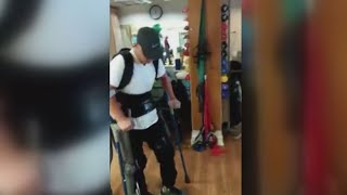 Paralyzed horse jockey in St Johns County walking again with help from Ask Anthony team [upl. by Rufina160]