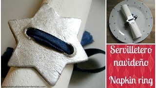 DIY Navidad servilletero estrella Christmas napkin ring [upl. by Narol]