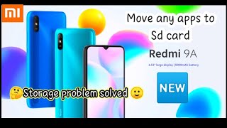 How to move apps to sd card for redmi 9A mobile phonesRedmi 9A storage problemRedmi 9A problemmi [upl. by Ambrogino615]