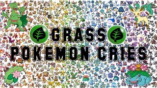 Pokemon  Grass Pokemon Cries [upl. by Kuska944]