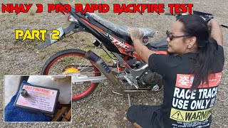 Part 2  Nhay 3 Pro Music 12 Sounds Rapid Backfire Test  Raider 150 JamSpeed [upl. by Yerrok]