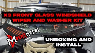 Bent Metal X3 Front Glass Windshield with WiperWasher Kit  Unboxing and Full Detailed Install [upl. by Oker]