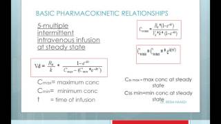 Pharmacotherapy BCPS Pharmacokinetics Part 1 Dr Reem Hamdi BCPS [upl. by Enomsed]