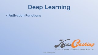 Activation Functions in Hindi  Deep Learning [upl. by Bohlin]