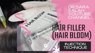 Hair filler injection technique hair bloom [upl. by Bigg257]