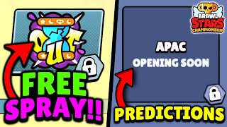 GET FREE ESPORTS SPRAY  Brawl Stars Championship 2024 APAC Predictions  BRAWL NEWS [upl. by Carbone]