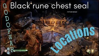 God of war Black Rune chest seal locations [upl. by Ennelram687]