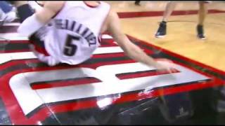 Trevor Ariza Flagrant Foul on Rudy Fernandez March 09 2009 [upl. by Karlan32]