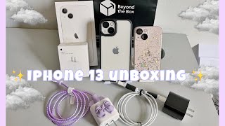 Aesthetic Iphone 13 unboxing amp accessories ASMR  cute shopee haul  philippines 🇵🇭 [upl. by Arehs]