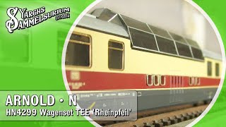 🚊 ARNOLD HN4299  Wagenset TEE Rheinpfeil  Vorstellung Modellbahn Spur N [upl. by Kucik]