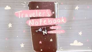 my first traveler’s notebook flipthrough 🎀 japan 2017 [upl. by Ahtis]