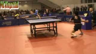 Table Tennis  Koki Niwa Vs Mihai Bobocica  2012 Coach Camera [upl. by Cirted]