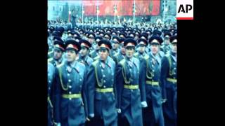 SYND 10 11 79 REVOLUTION ANNIVERSARY PARADE IN MOSCOWS RED SQUARE [upl. by Trin591]