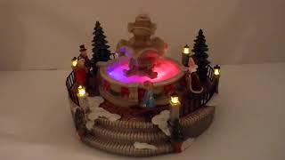 Holiday Time Christmas Fountain w LED Lights Running Water for Ebay Listing 1234 [upl. by Cornelie143]