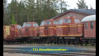 T21 Loks Arvidsjaur  Sverige Järnvägens station 2015 [upl. by Nixon]