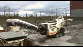 Metso Lokotrack LT106 mobile jaw crushing plant [upl. by Garihc434]