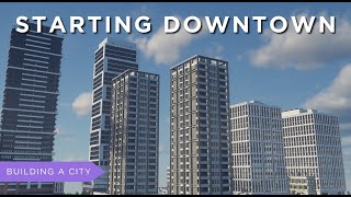 Starting Downtown  Building A City 1 Minecraft Timelapse [upl. by Esyle189]