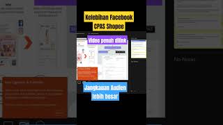 Kelebihan Facebook CPAS Shopee ialah jangkauan Audien Lebih besar [upl. by Kyte435]