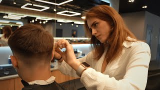 The Most Beautiful Lady Barber Daria Made Me Sleep In 2 Minutes [upl. by Leval]