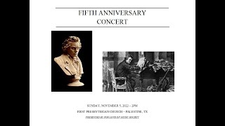 Fifth Anniversary Concert Featuring Beethoven [upl. by Jaehne126]