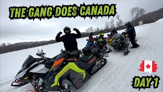 Snow hunting took us up to Canada for the weekend They let 4wheelers on the trails [upl. by Maziar]