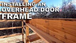 Installing a Header Assembly and RotProof Door Jambs DIY Post Frame [upl. by Jonette]