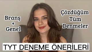 TYT DENEME ÖNERİLERİ  BranşGenel  Derece Yaptıran TYT deneme Önerileri yks [upl. by Josey]