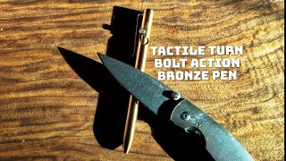 Unboxing Tactile Turn Bolt Action Bronze Pen [upl. by Olethea]