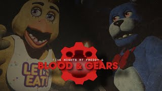 LOS ANIMATRONICOS MAS REALISTAS y ATERRADORES 😱 FIVE NIGHTS AT FREDDYS BLOOD Y GEARS FNAF Fangame [upl. by Ysdnil]