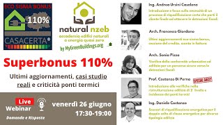 Webinar Superbonus 110 Scenari di Interventi di Riqualificazione Energetica [upl. by Adnuahs]